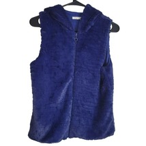 Self Esteem Fluffy Vest Blue Zip Soft Girls XL 14 16 - £6.74 GBP