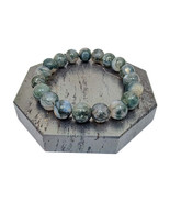 Moss Agate Gemstone 10mm beads Bracelet - $49.95