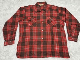 Vintage Bond Fifth Avenue Flannel L Shirt Button Down Plaid Excellent Un... - $54.34