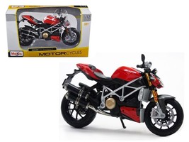 Ducati Mod Streetfighter S Red 1/12 Diecast Motorcycle Model by Maisto - $1,149.35 MXN
