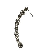 Sterling silver 925 onyx and marcasite bracelet - €96,50 EUR