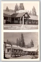 RPPC Brown&#39;s Lodge Texaco Gas Big Oak Flat Near Groveland CA c1940s Postcard C31 - £97.59 GBP