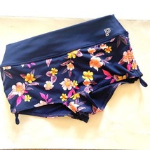 VICTORIA’S SECRET PINK Ultimate GYM TO SWIM Bottoms Shorts Blue Floral S... - £11.65 GBP