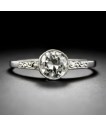1.25Ct Round CZ 925 Sterling Silver Wedding Engagement Bridal Valentine&#39;... - $2,151.27 MXN