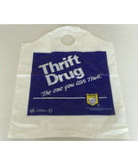 Vintage defunct Thrift drug store plastic store shopping bag movie photo... - $19.75