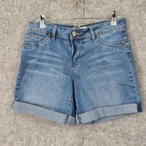 Royalty For Me Wanna Betta Butt Jean Shorts Women 8 Blue Rolled Cuff Str... - £9.01 GBP