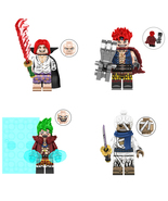 One Piece Shanks Eustass Kid Bartolomeo Ryuma 4pcs Minifigure Bricks Toys - £11.70 GBP