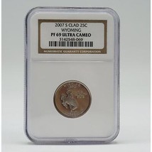 2007 S Clad Wyoming État État De Droit Quart 25C NGC PF69 Ultra Cameo - £23.65 GBP