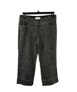 White House Black Market Womens 8 Used Black Gray Tweed Capri Pants - $368.94 MXN