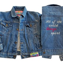 Vintage 80s Western Denim Jean Jacket Western Blue Cropped Small By Dingo - £37.10 GBP