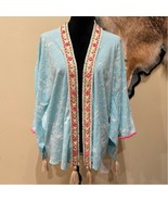 Skemo Boho Chic Splatter Print Kimono with Tassels Cover Up - $34.64