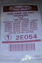 Dayton On-Off Trippers. Lot of 2 Pair. 2E054. New Sealed. Time Switch. T... - $5.50