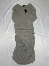 MSRP $80 Inc International Concepts 3/4-Sleeve Ruched Dress Gray Size Medium - £12.07 GBP