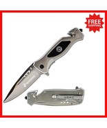 USMC Tactical Folding Knife - 3.5” Blade with Built-in Safety Features, ... - $48.50