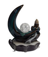 Crystal Ball on Moon Backflow Incense Burner! - $473.90 MXN