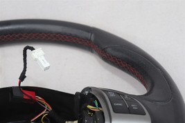2012-16 Fiat 500 Abarth Steering Wheel RED STITCHING Flat Bottom image 11