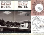 Ireland&#39;s Park Crest Motel Brochure Monterey California 1960&#39;s - $24.82