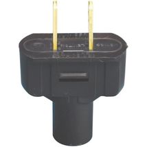 Leviton 48643-E 15 Amp, 125 Volt, Non Grounding Plug, Black - $5.95