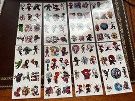 The Amazing Spider-man Temporary Tattoos - 96 Tattoos! Assorted And Uniq... - £34.84 GBP