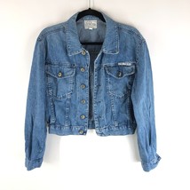 Regina Shrecker Womens Denim Jacket Vintage Retro Trucker Y2K Medium Wash M - £23.05 GBP