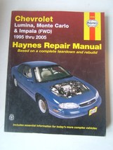 Chevrolet Lumina Monte Carlo Impala Haynes Repair Manual 1995-2005 FWD S... - $15.36