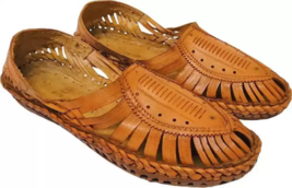 Mens Jesus Sandal Soft Leather Kolhapuri chappal HT30 ethnic BOHO US size 7-12 - £34.06 GBP