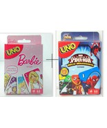 Combo of Barbie Marvel Spiderman UNO Card Games Brand new sealed Origina... - £22.67 GBP