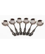Lot of 6 Wallace Bouillon Soup Spoons in Scarce Irian Pattern! Nice! - $9,081.39 MXN