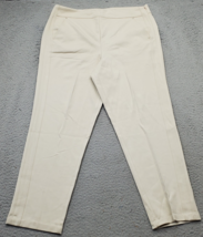 Greg Norman Golf Performance Pants Womens XL Tan Rayon Straight Leg Side... - $29.30