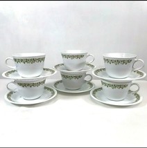Corelle 12-Pc Set Spring Blossom Green Crazy Daisy  6-Coffee Cups and 6-... - $925.16 MXN