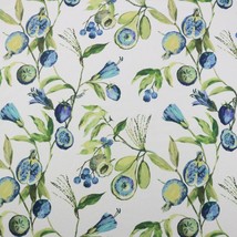 Richloom Atelier Marina Blue Green Fruit Botanical Floral Fabric By Yard 56&quot;W - £19.97 GBP