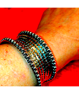 Beautiful silver vintage cuff bracelet - $35.28 CAD