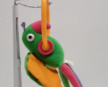 Tiny Love Plush Hanging Bird Parrot Rattle Crinkle Green Pink Purple - $12.86