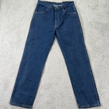 Rustler Mens Blue Cotton Dark Wash Coin Pocket Denim Straight Jeans Size 34X32 - £17.40 GBP