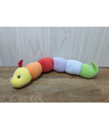 Baby Gund Plush Tinkle Crinkle Rattle Squeak multi colored rainbow cater... - £11.84 GBP