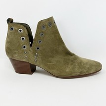 Sam Edelman Womens Olive Green Suede Leather Studded Slip on Booties, Si... - $28.66