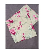 1 Laura Ashley Lifestyles Blouson Valance Yellow Coral Roses Cotton Country - $401.42 MXN