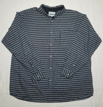 Columbia XXL Shirt Button Front Great Color 100% Cotton Flannel - $394.97 MXN