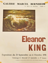 Eleanor King - Original exhibition poster -gallery Marcel Bernheim - 1970 - $159.13