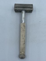 Vintage Lady Gillette 60s Gold Champagne Atomic Starburst Razor K1 USA Very Nice - £20.21 GBP