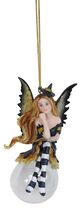 Cordelia Autumn Witch Bubble Rider Fairy Ornament Amy Brown Holiday Coll... - $612.34 MXN