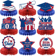 Yisong 9 Pieces 2024 Graduation Party Table Decorations Class of 2024 Congrats G - £15.20 GBP