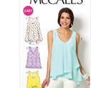 McCall Pattern Company M6960 Misses&#39; Tops and Tunics, Size Y &quot;XSM-SML-MED&quot; - $4.44