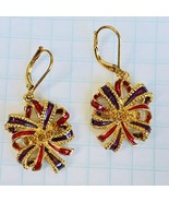 Vintage QVC JOAN RIVERS Classics Collection Bow Earrings with Swarovski ... - £11.34 GBP