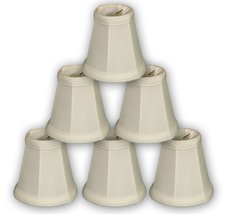 Royal Designs, Inc. Empire Chandelier Shade with Flame Clip Fitter,CS-101WH-6, W - $46.48