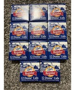 11 BALL Vintage Regular Mouth Jar Lids 12 Ct Dome Lids White Protective ... - $370.65 MXN