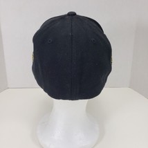 New Orleans Saints Black Hat Flexfit Large/X-Large Black Cap Gold Fleur De Lis - £8.18 GBP