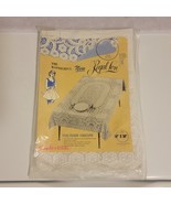New Quaker Style Decorative Vinyl Backed Tablecloth White Square 54&quot; X 5... - $50.57 CAD