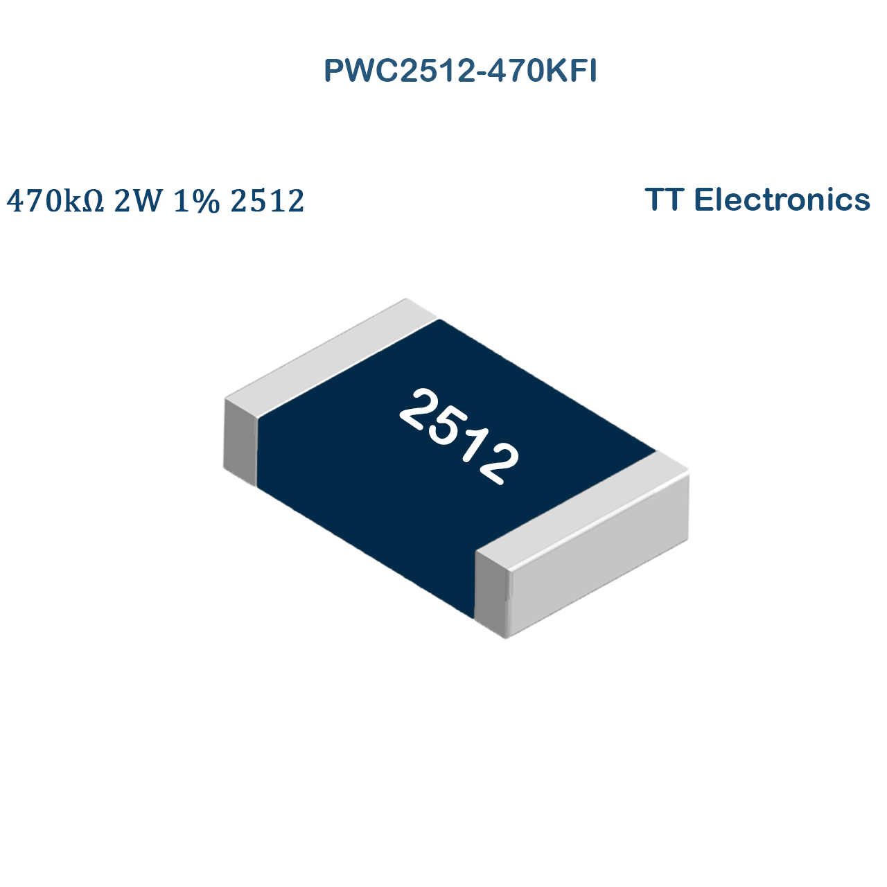 10X PWC2512-470KFI TT Electronics SMD Thick FIlm Resistor 470kOhm 2W 1% ... - $4.95