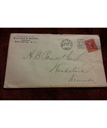 000 VTG 1903 Red Washington 2 Cent Postage on Envelope Willard Moore Ban... - £4.69 GBP